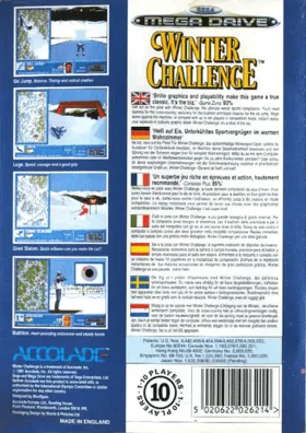 Winter Challenge (USA, Europe) (Rev 1) box cover back